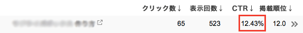 クリックあるけど表示が少ない